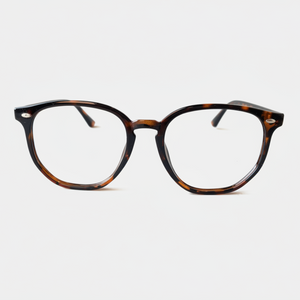 Tortoiseshell glasses side view with light background