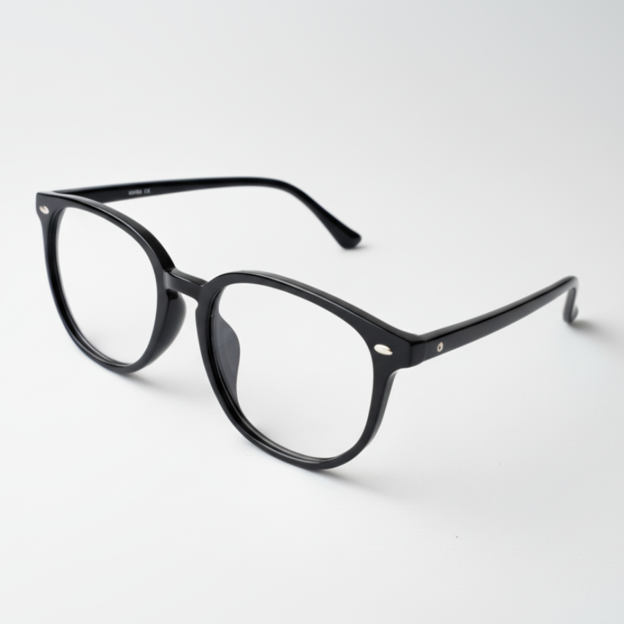 Glasses with lighter gray background